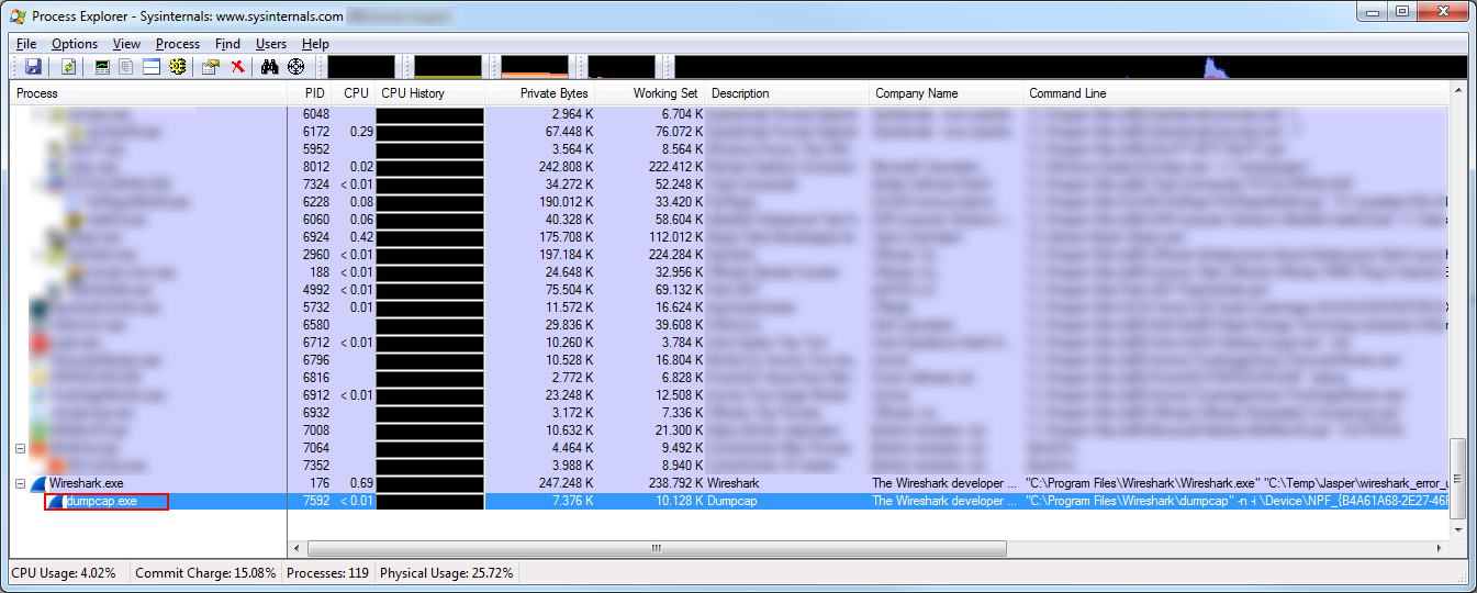 Analyzing wireshark captures