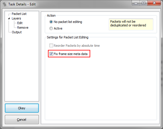 vs frame packet size size Foo   headers vs. Network file bytes Frame Packet frame