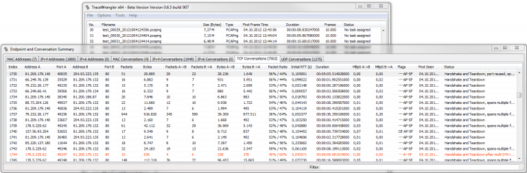 split wireshark pcap file