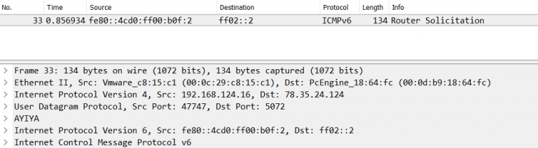 wireshark packet capture location of mac address